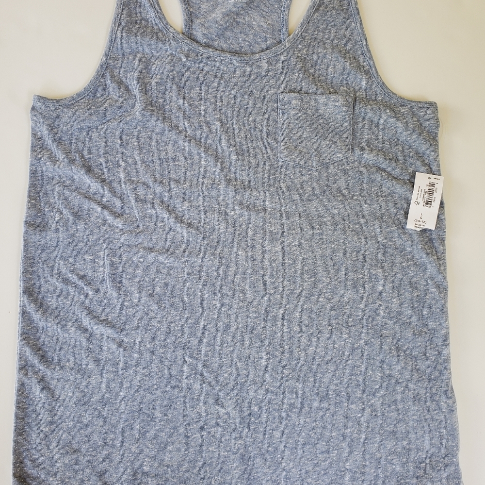 Old Navy Girls Tank Size Large 10/12 blue NEW